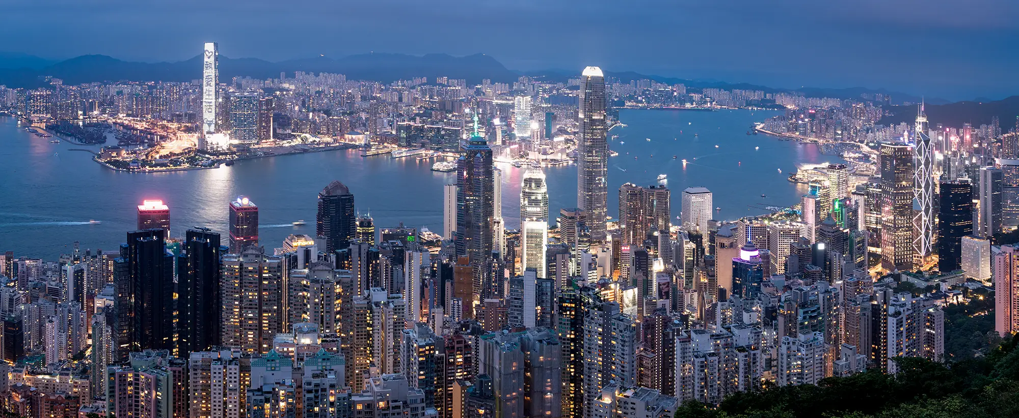 Ilka mueller cityscape hongkong skyline