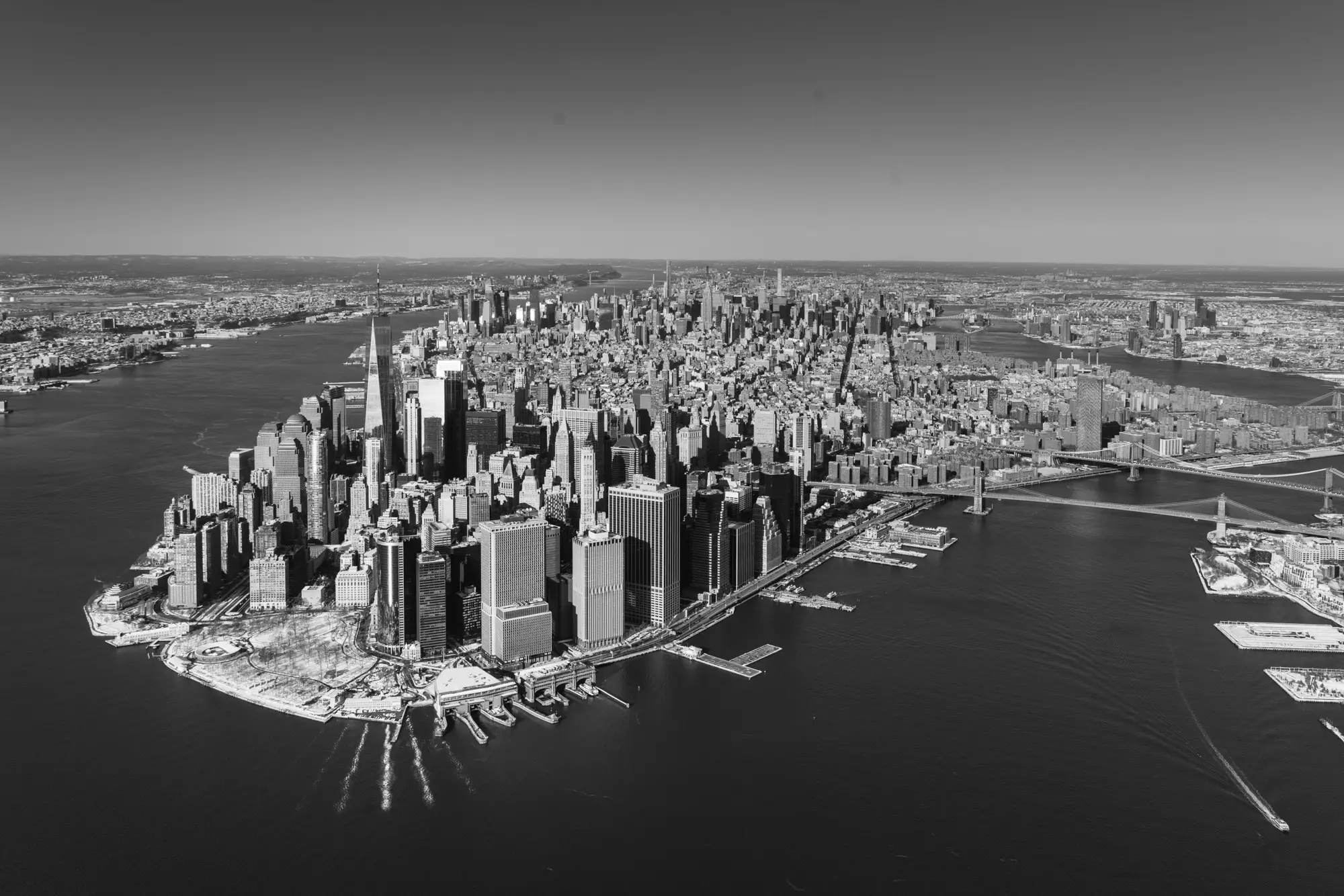ilka mueller B W New York Manhattan Helikopter