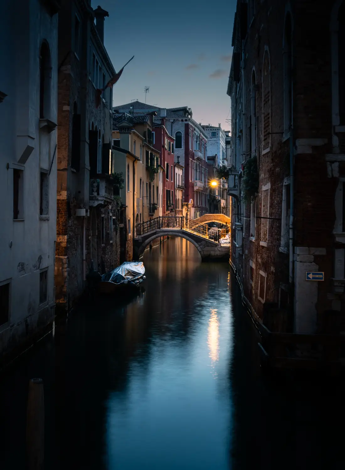 ilka mueller City Night Venice Bridge