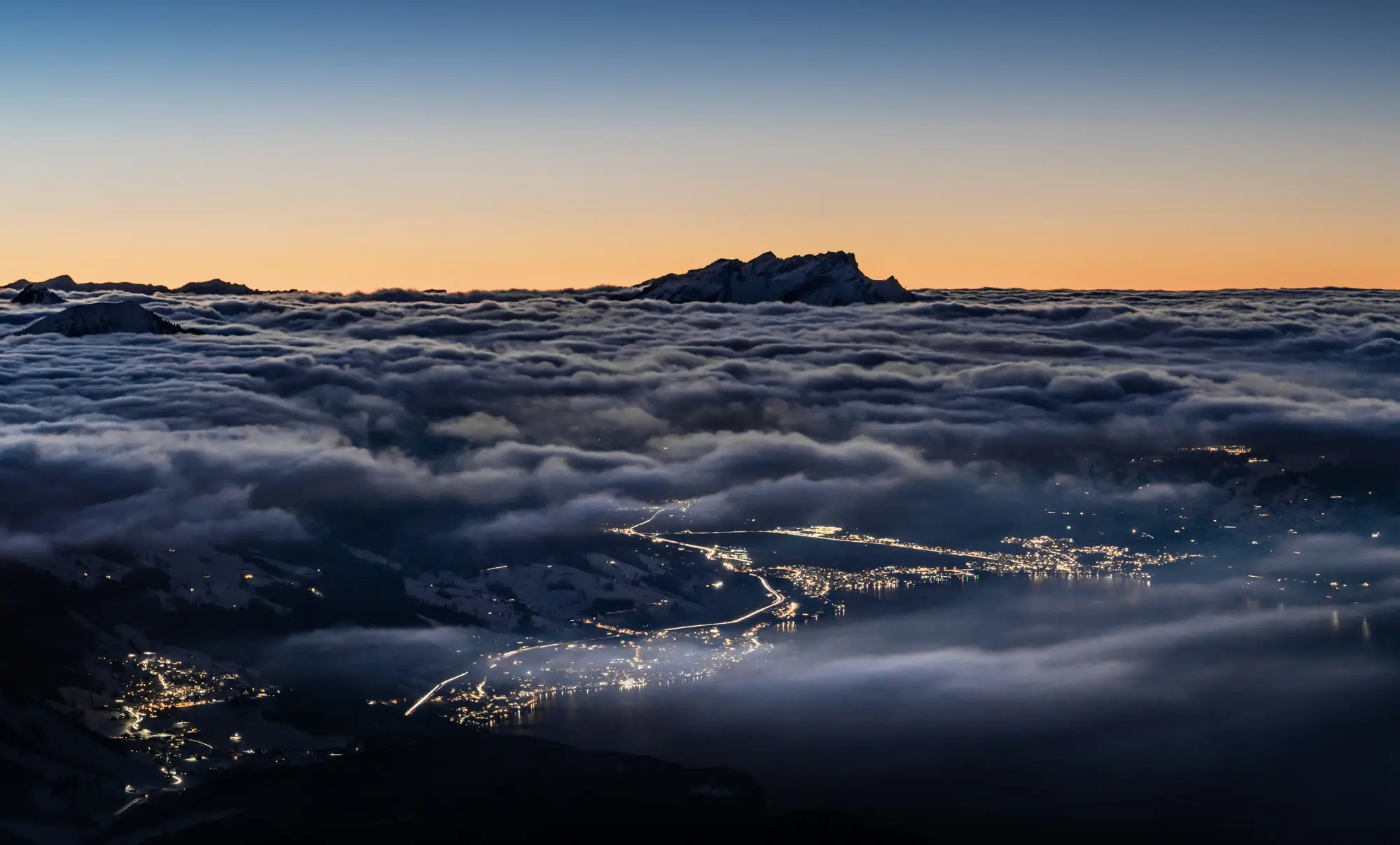 ilka mueller Landscape Switzerland Over Clouds