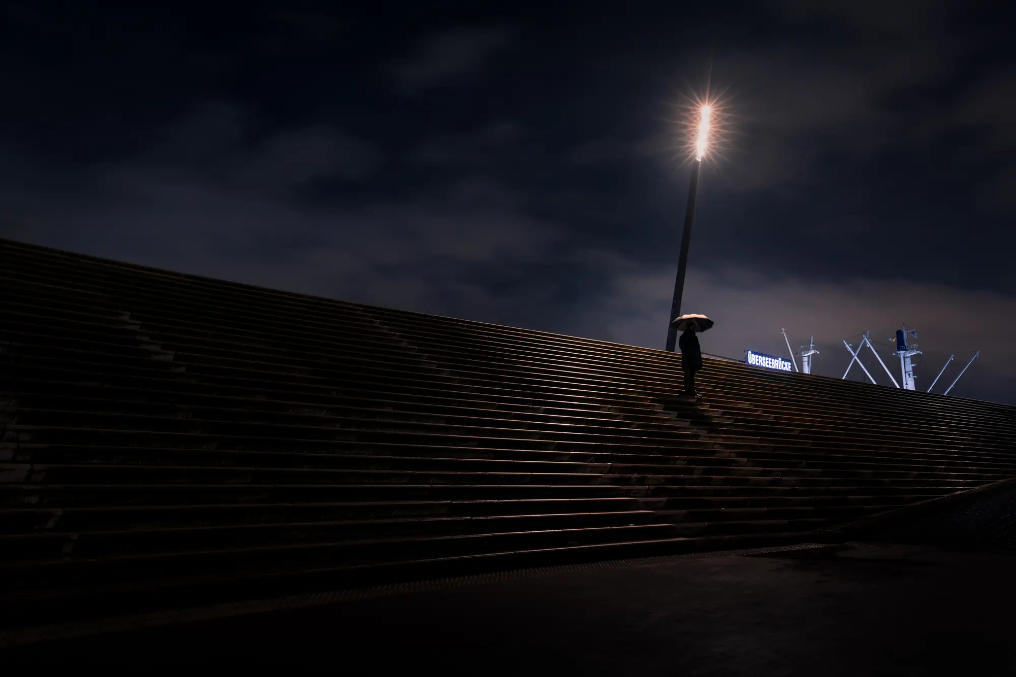 ilka mueller Night Streets Hamburg Harbour