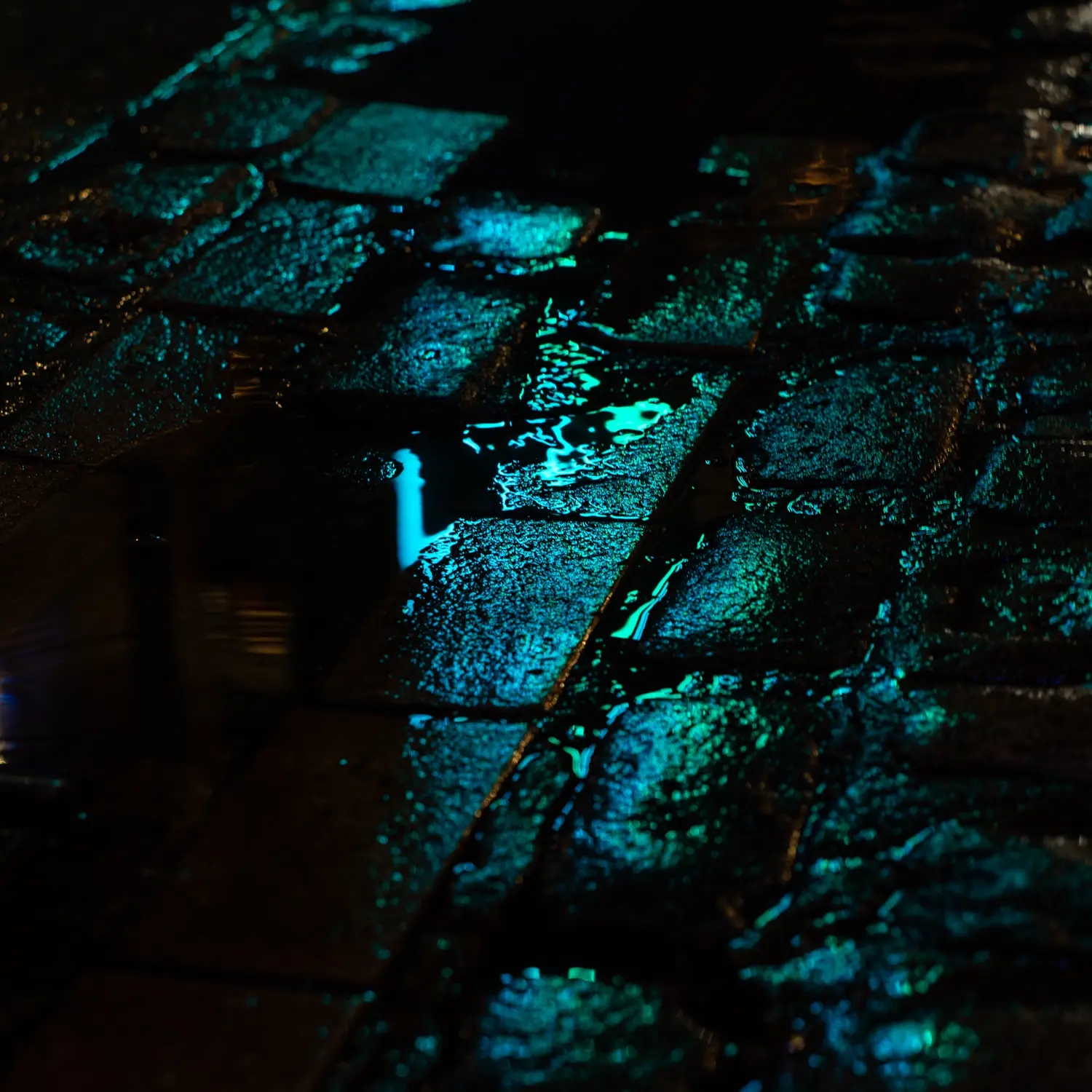 ilka mueller Night Streets London Rain