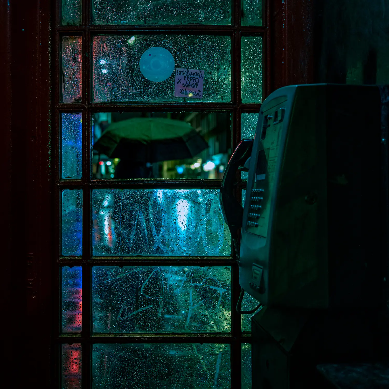 ilka mueller Night Streets London Rain
