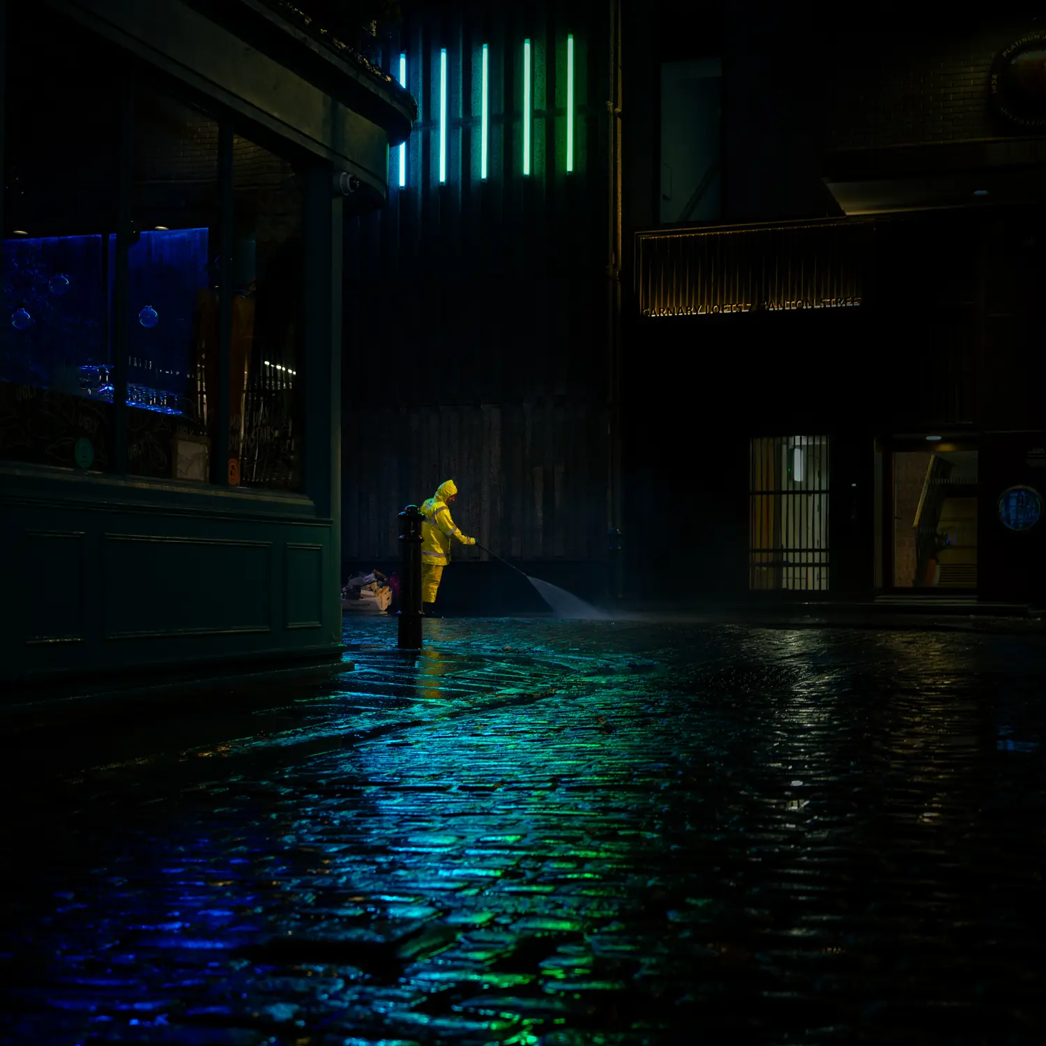 ilka mueller Night Streets London Rain