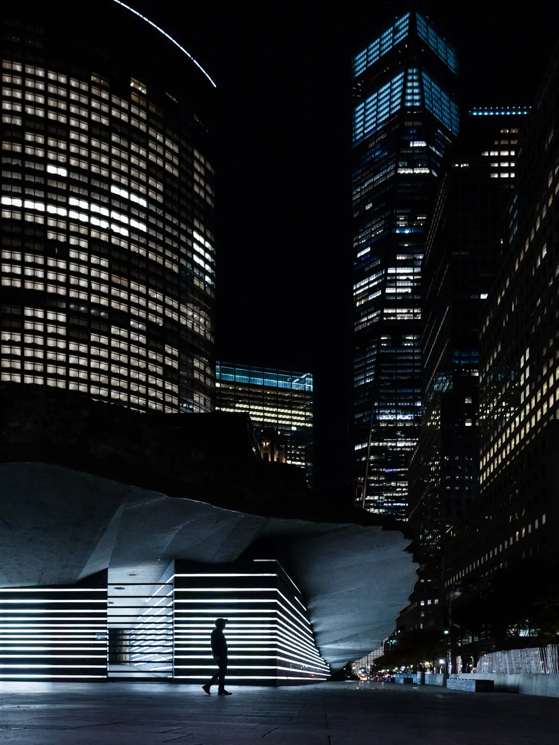 ilka mueller Night Streets New York Blue