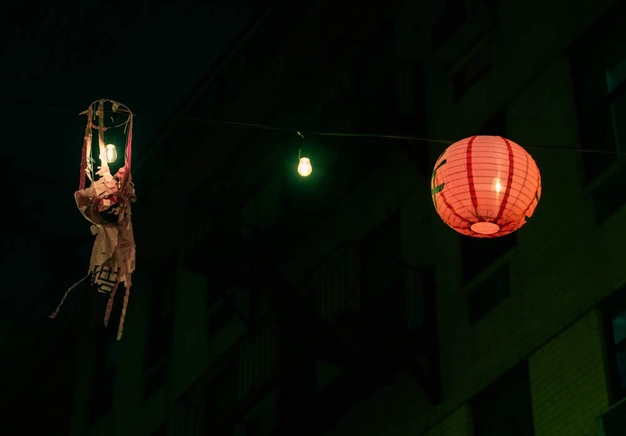 ilka mueller Night Streets New York Streets China Town Lampions