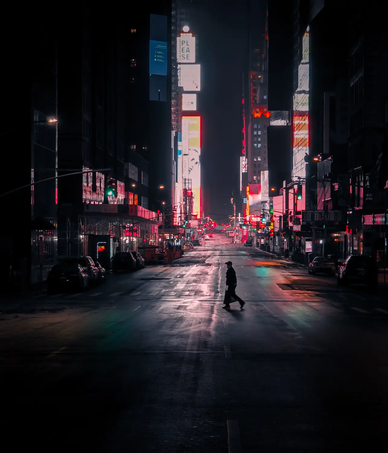 ilka mueller Night Streets New York Times Square
