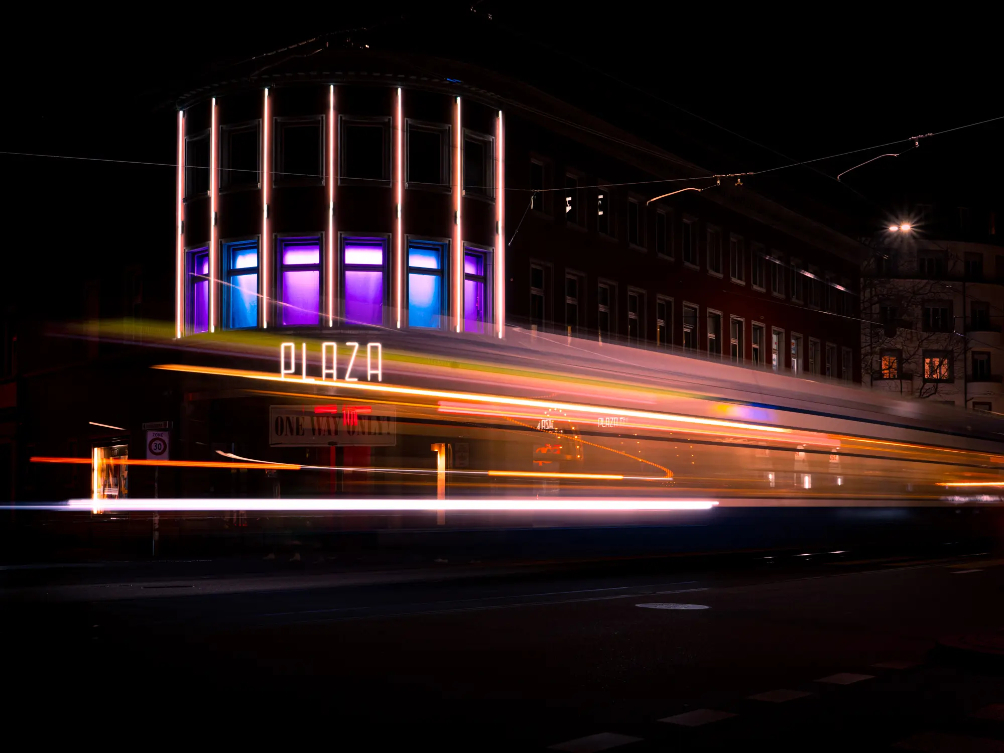 ilka mueller Night Streets Zurich Plaza