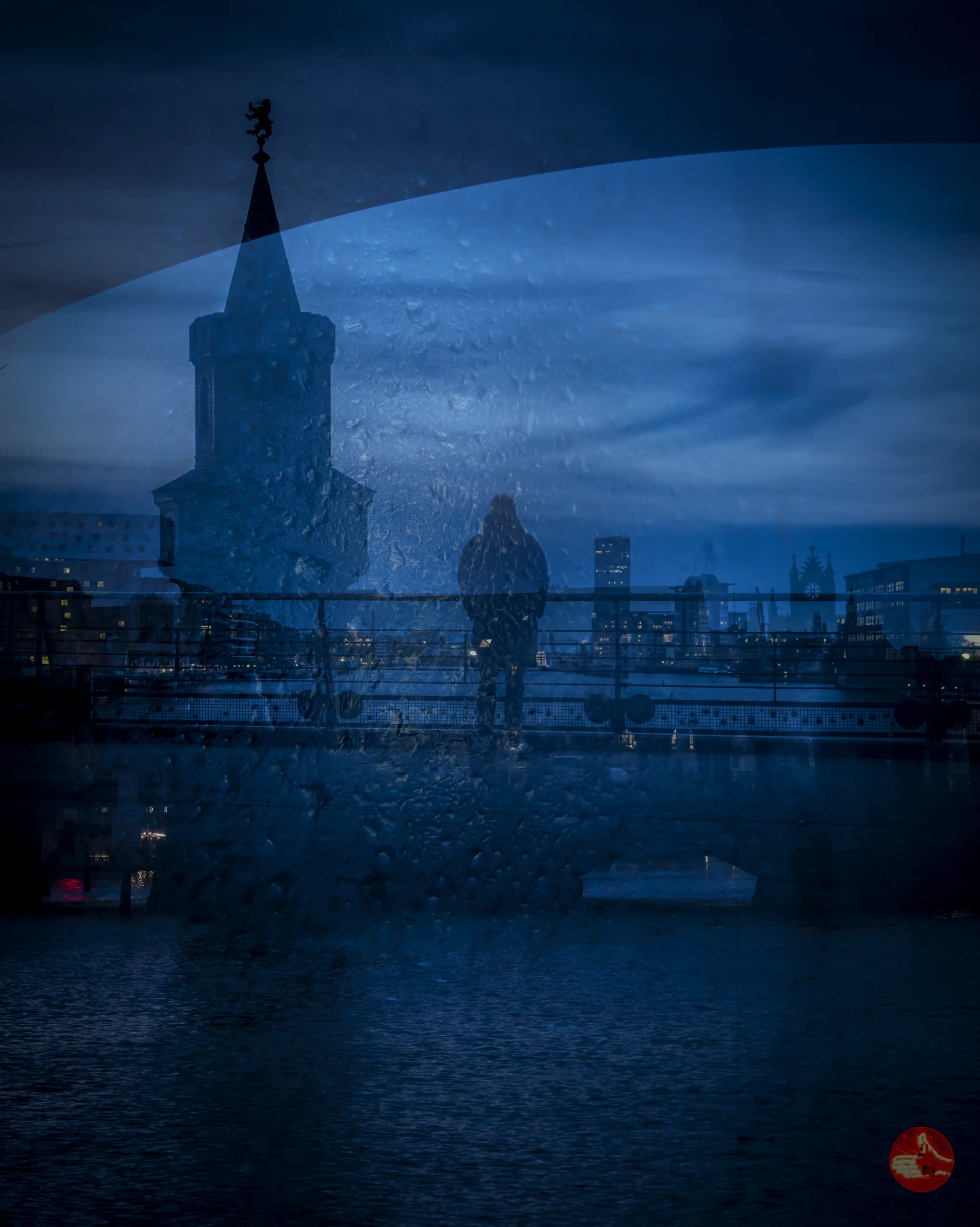 ilka mueller multiple exposures Berlin Oberbaumbruecke