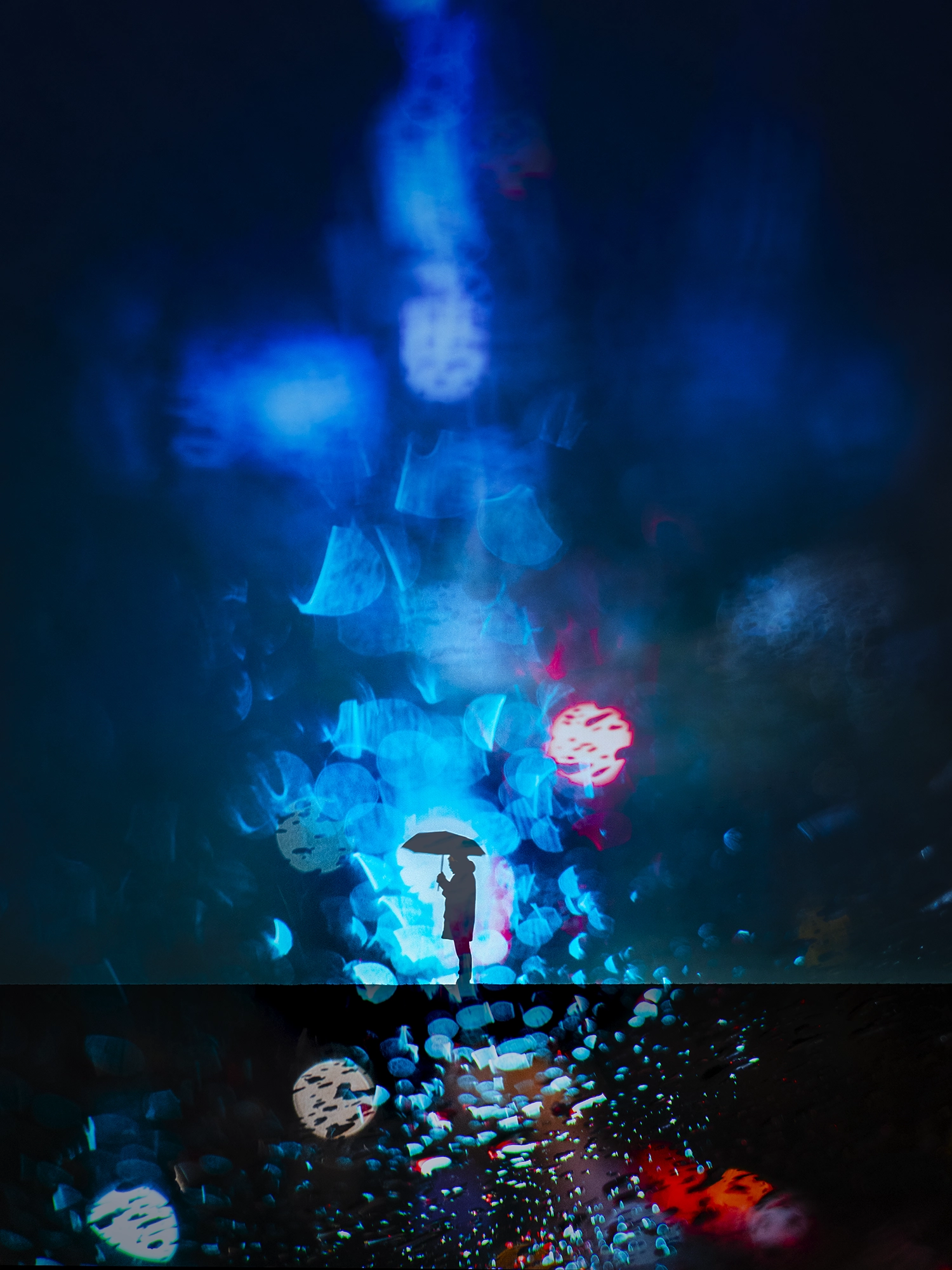 ilka mueller mutiple exposures glittering rain